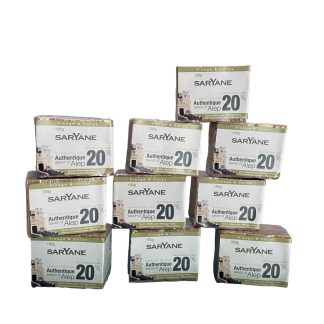 Lot de 10 savons d'Alep traditionnels avec 20% d'huile de baie de laurier