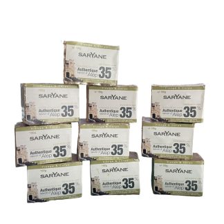 Lot de 10 savons d'Alep traditionnels avec 35% d’huile de baie de laurier