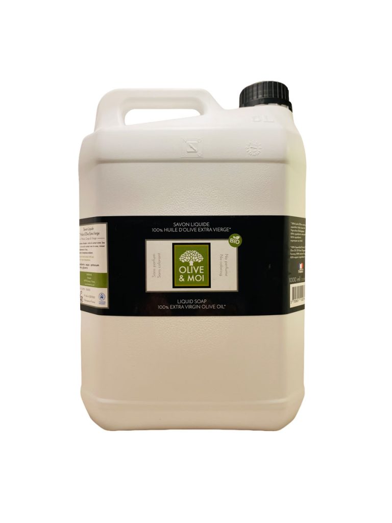 Savon liquide huile d’olive bio – 5L
