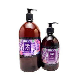 savon liquide huile olive lavandin bio 500ml 1L