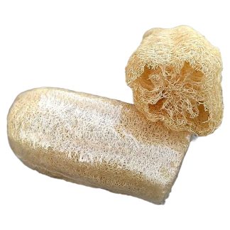Éponge loofah - taille M. Vous pouvez acheter cette éponge loofah sur Savon-Alep.Shop. Photo CC BY SA Savon-Alep.Shop