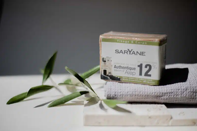 Savon d’Alep 12 % d’huile de baies de laurier en situation