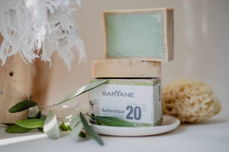Savon d’Alep 20 % d’huile de baies de laurier en situation