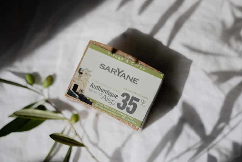 Savon d’Alep 35 % d’huile de baies de laurier en situation