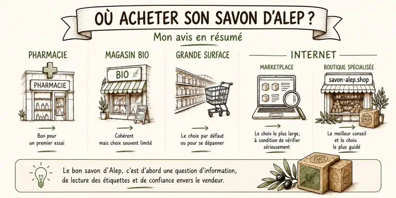 Où acheter un vrai savon d’Alep authentique ? Le guide pour choisir sans se tromper