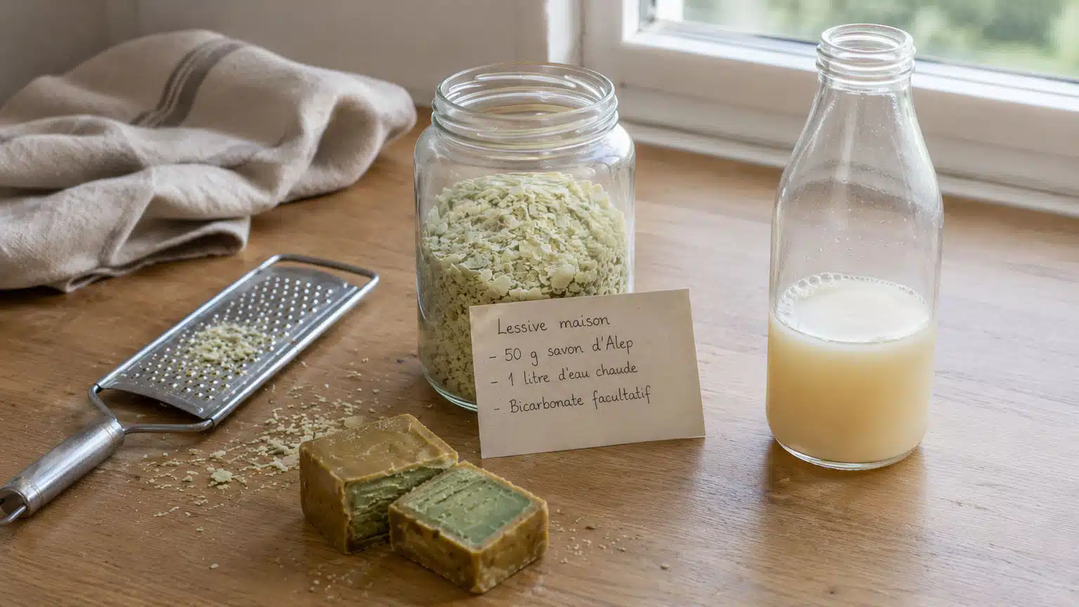 Recette de lessive maison au savon d’Alep