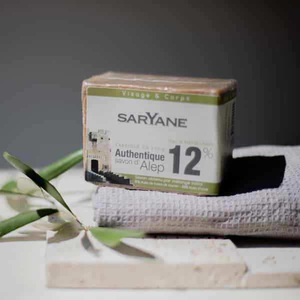 Savon d’Alep Saryane 12 % d’huile de baies de laurier