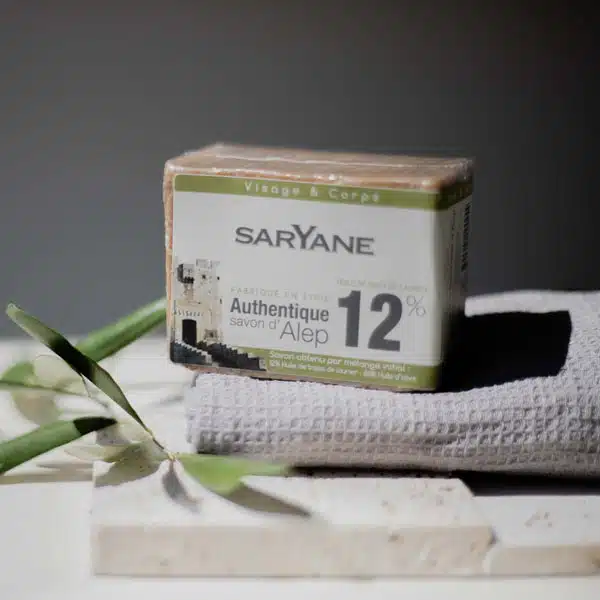 Savon d’Alep Saryane 12 % d’huile de baies de laurier