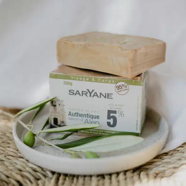 Savon d’Alep Saryane 5 % d’huile de baies de laurier