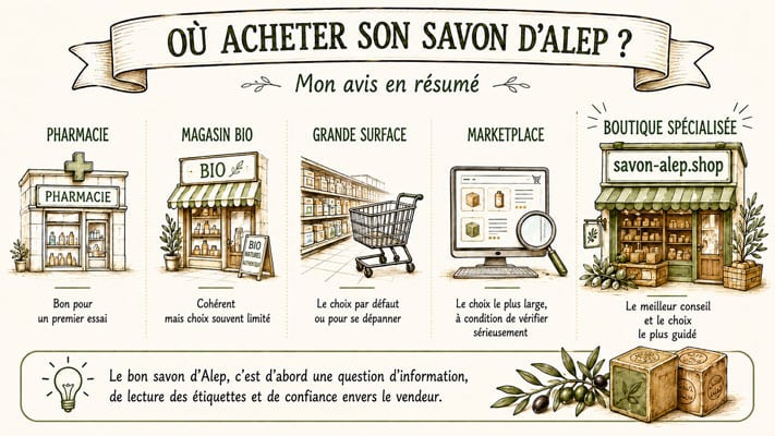 Où acheter un vrai savon d’Alep authentique ? Le guide pour choisir sans se tromper